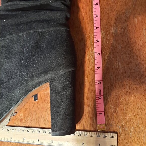 NEW ! Nine West Denner Pointed Toe Slouchy Boot Black Sz10 - Picture 7 of 8